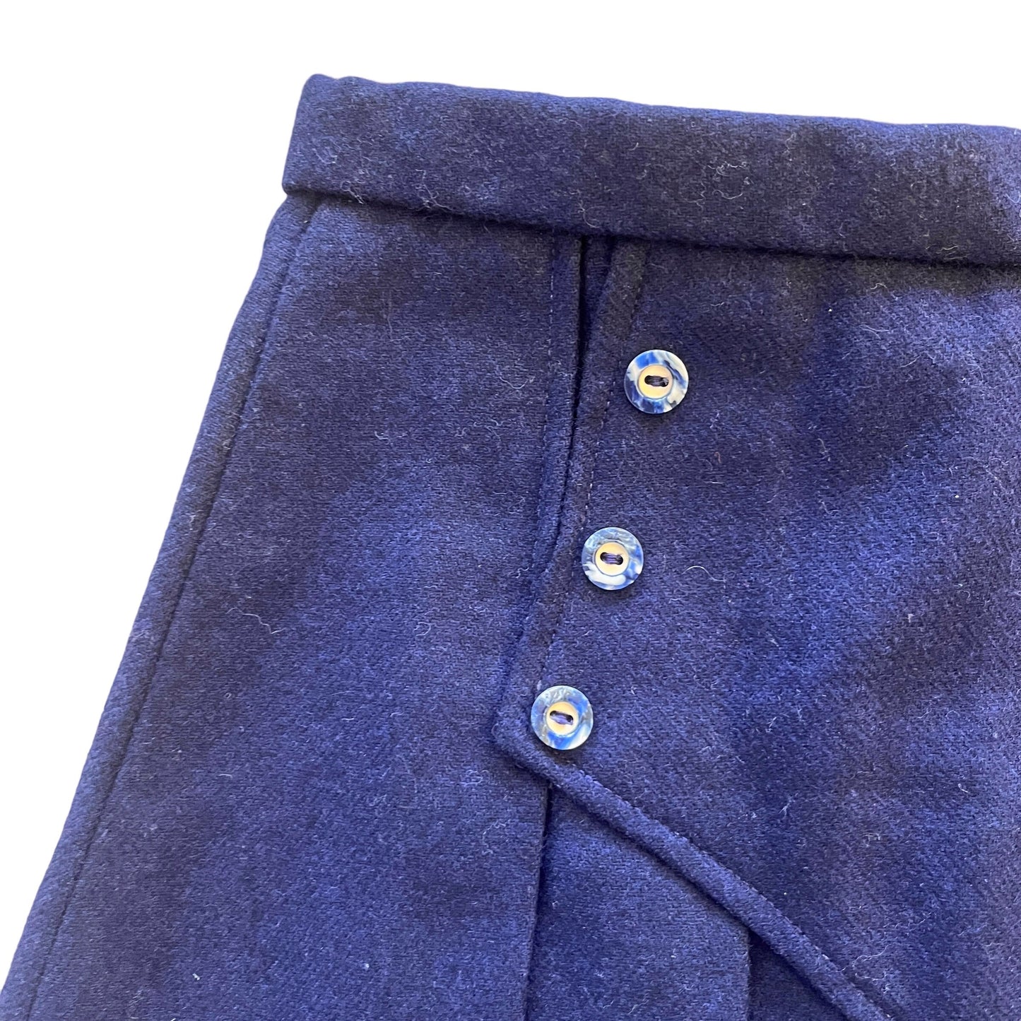 1960's Navy Pleated Skirt / 4-5Y