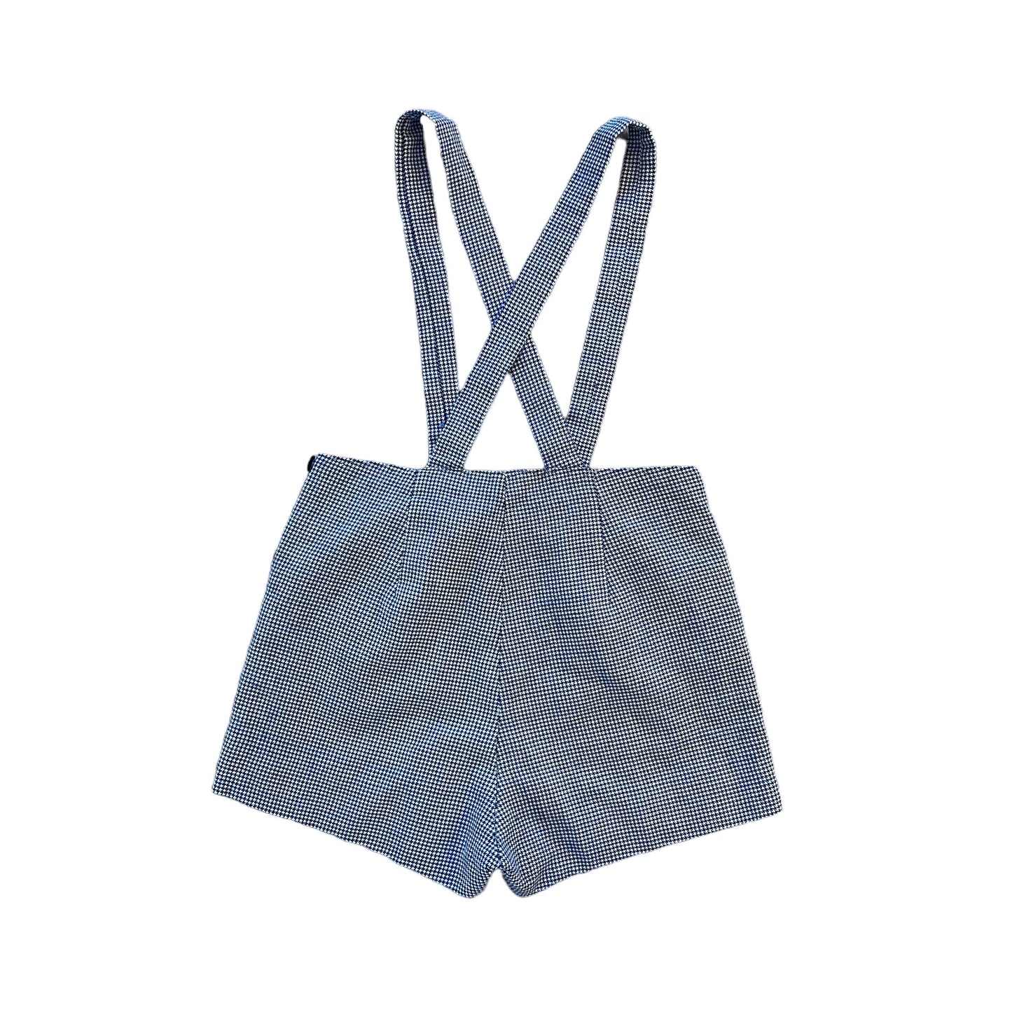 1960s Houndstooth Shorts w/ Straps / 6-8Y