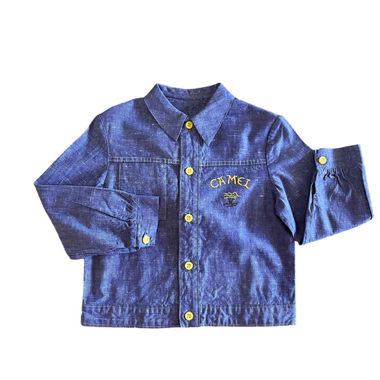 1970s Blue Overshirt 4-5Y