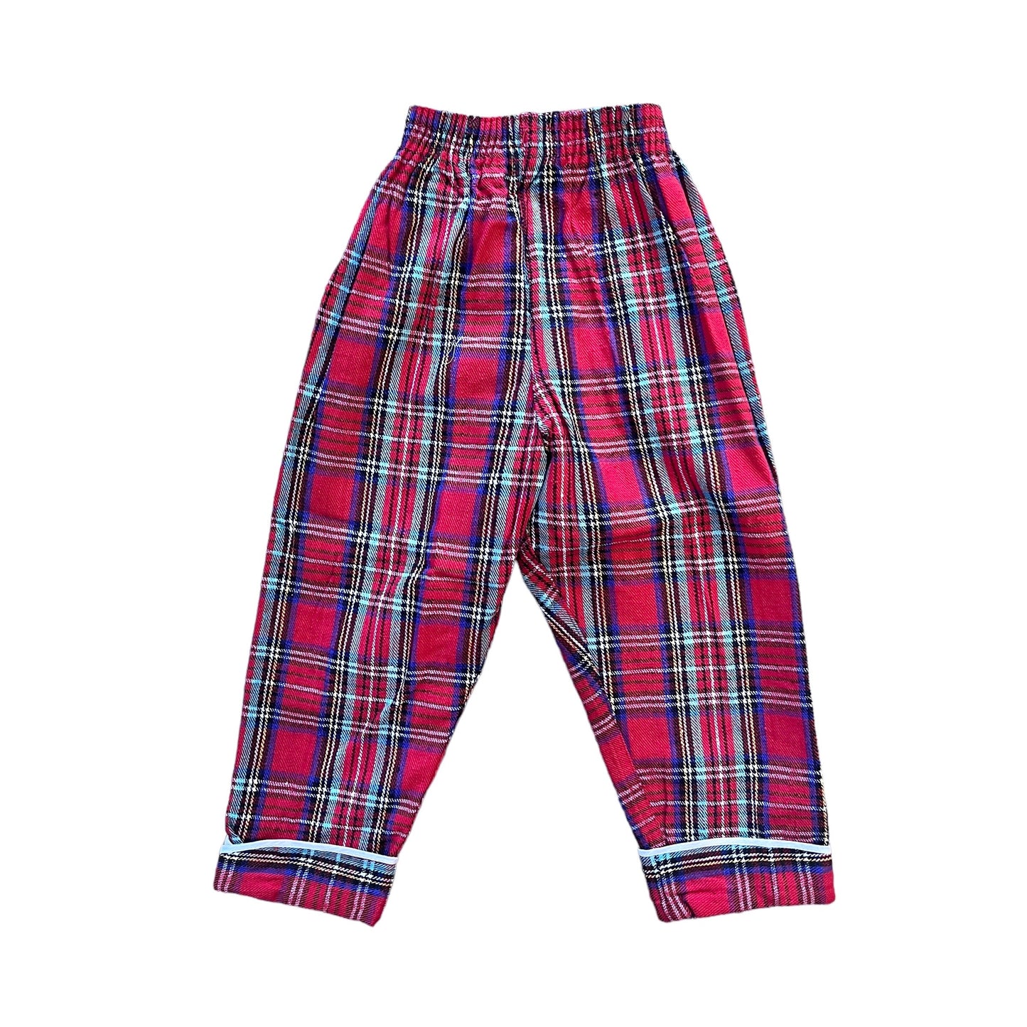 1960's Red Tartan Baby / Toddler Bottoms / 3-4Y