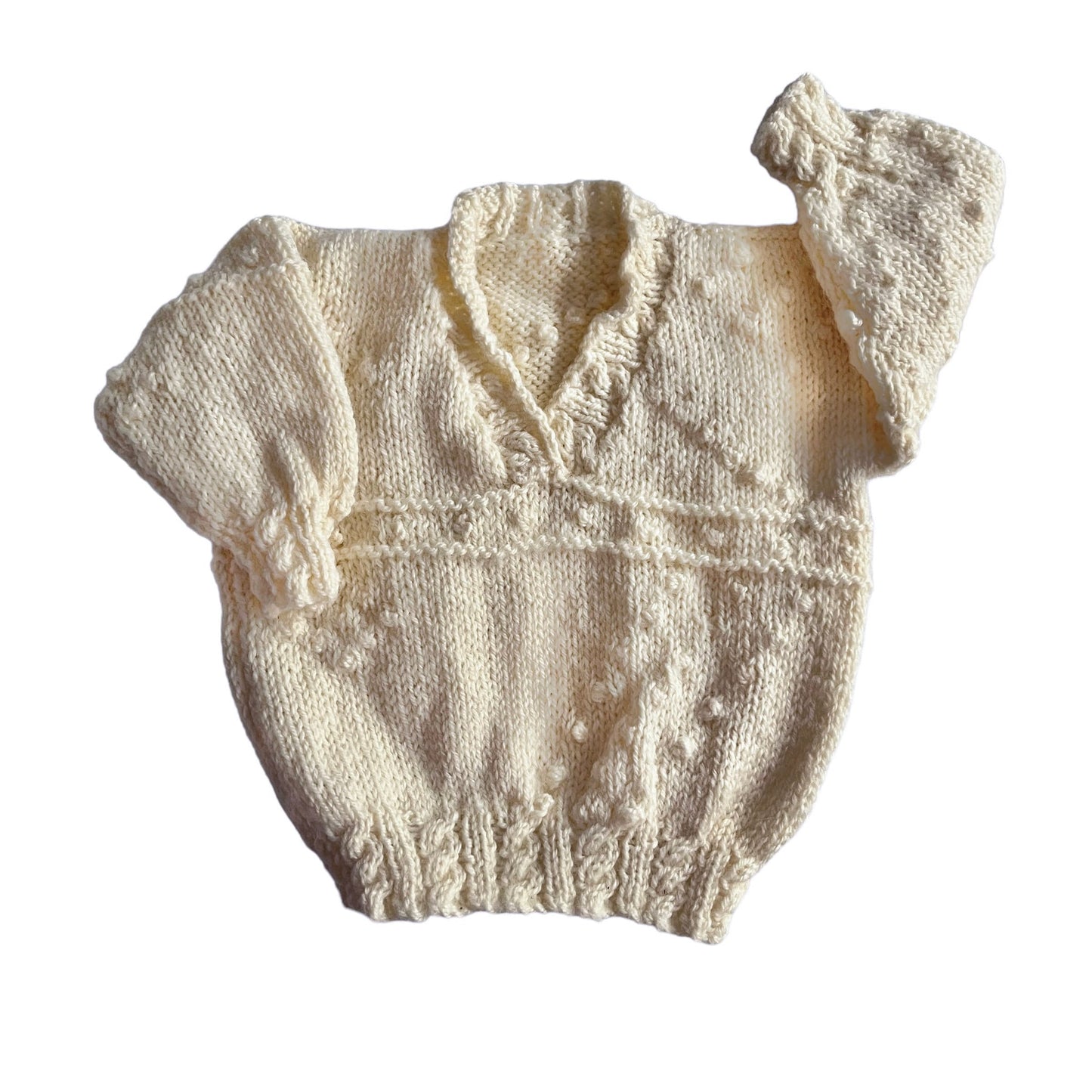 Vintage Beige Knitted Jumper 3-6 Months