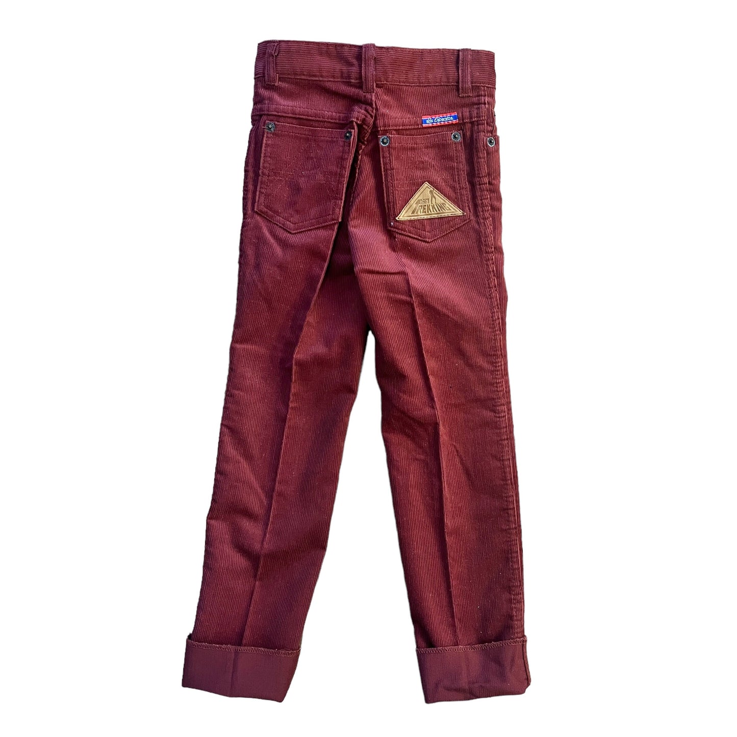 1970s Dark Red Cord Trousers / 4-5Y