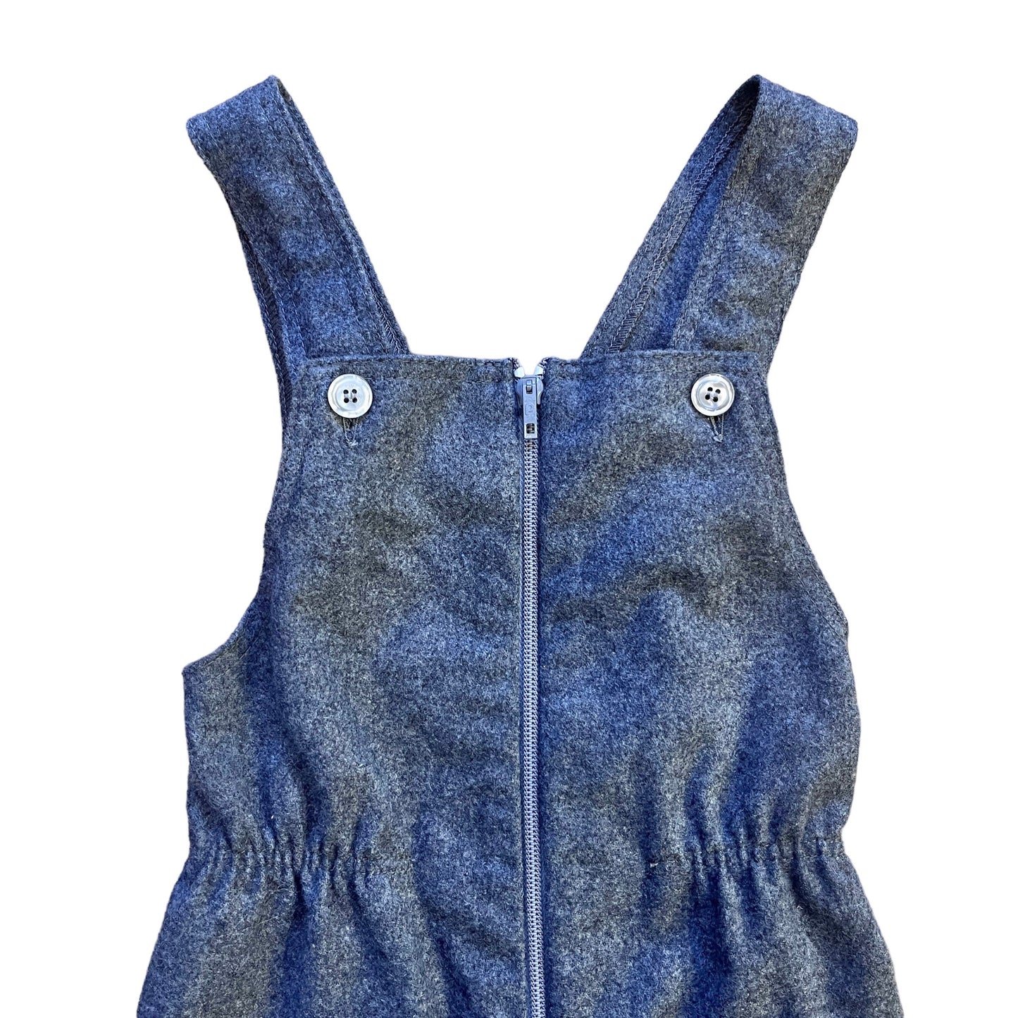 1970's Grey Dungarees / 4-5 Years