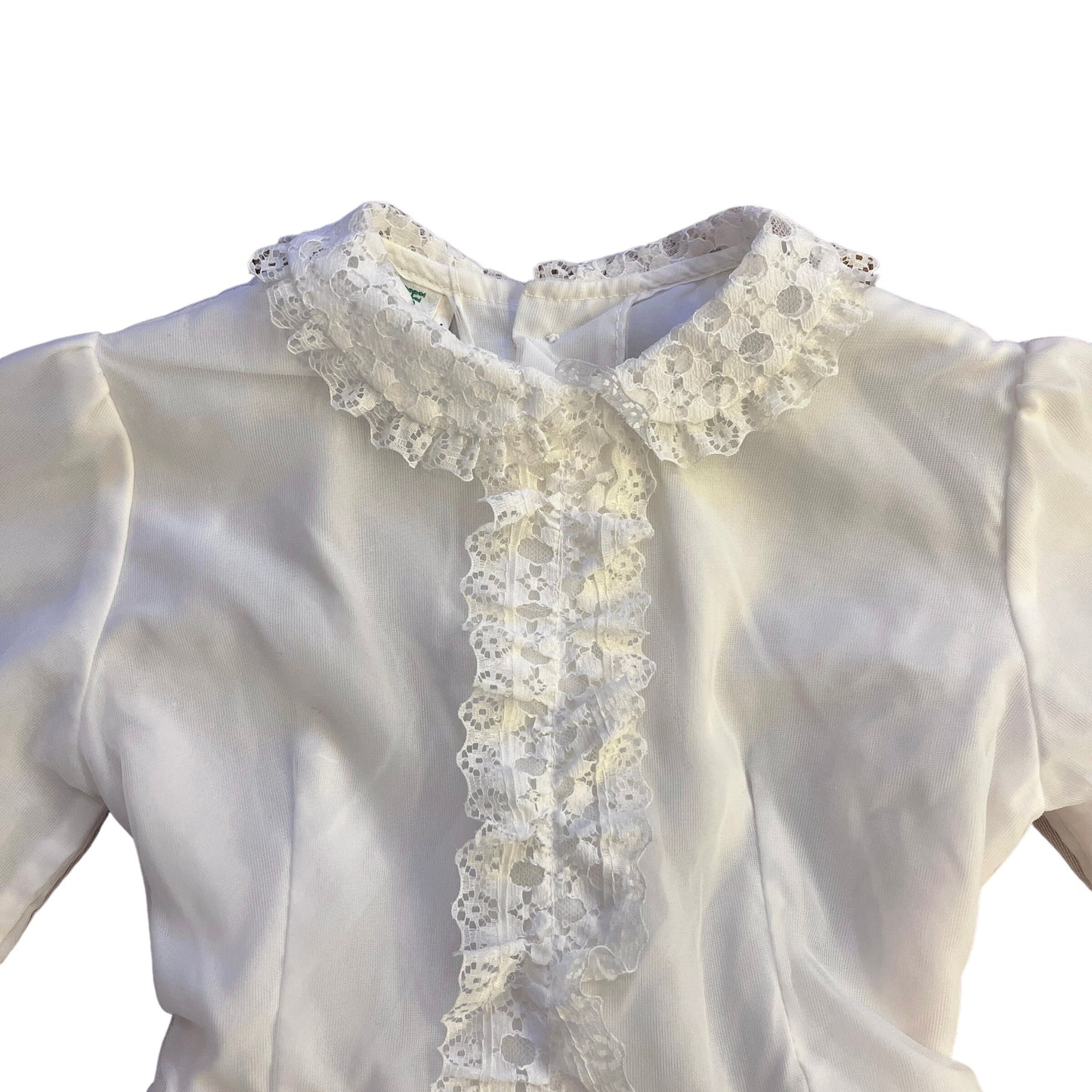 1960's White Lace Dress / 4-5Y