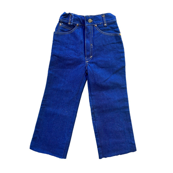 1970s Blue Denim Trousers / 4-5Y