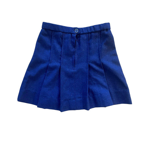 1960's Navy Pleated Skirt / 4-5Y