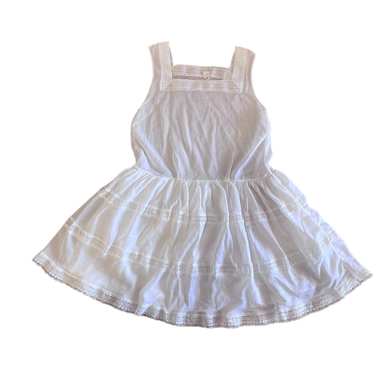 1960's White Sheer Petticoat Dress 2-3Y