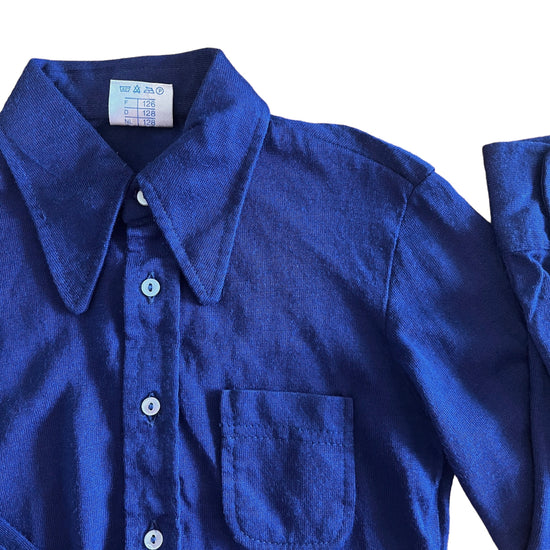 Load image into Gallery viewer, 1970s Navy Shirt / 4-5Y
