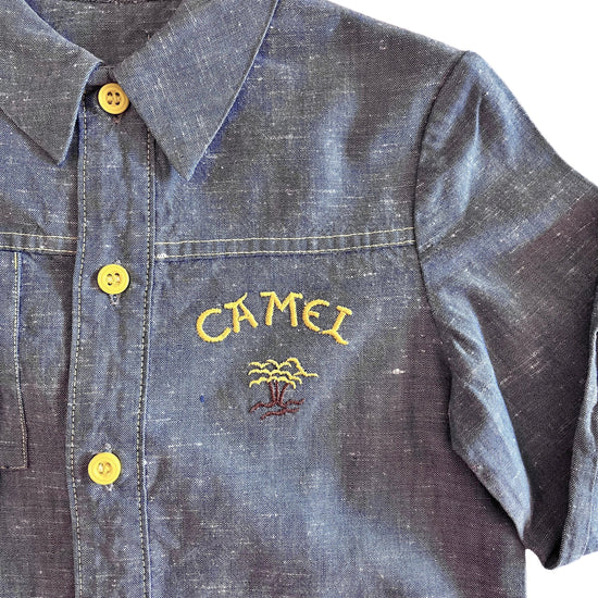 1970s Blue Overshirt 4-5Y