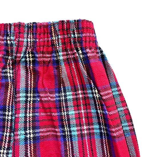 1960's Red Tartan Baby / Toddler Bottoms / 3-4Y