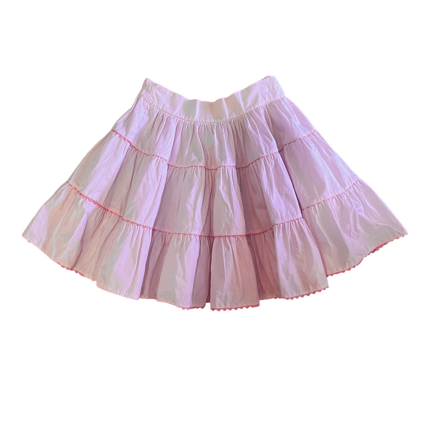 1980's Pink Thinstripes Skirt 2-3Y
