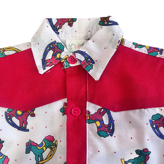 1970's Printed Shirt 3-4Y