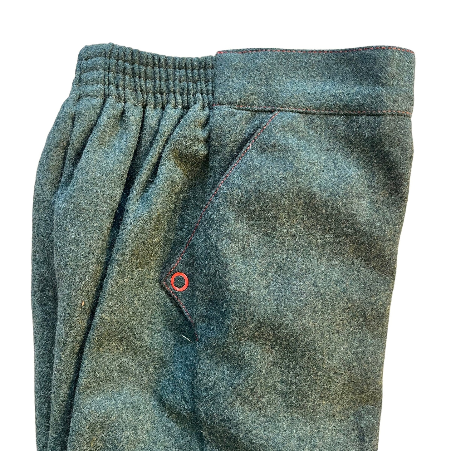 1970's Green Wool Trousers / 2-3Y