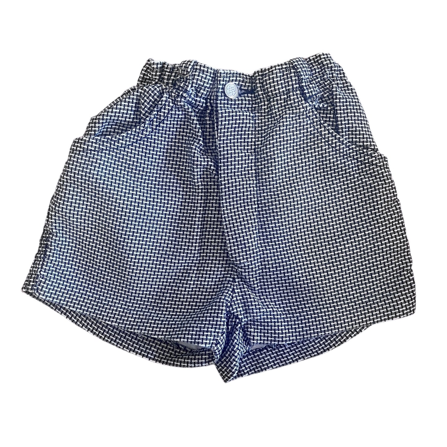 B&W Checked Shorts 18-24 Months