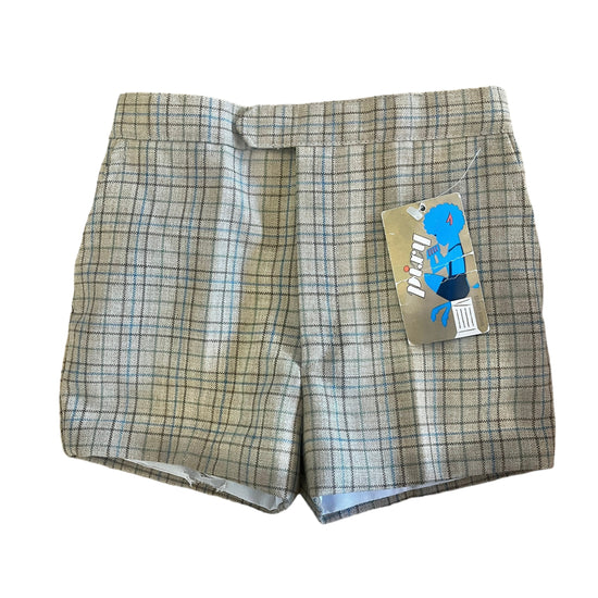 Brown Checked Shorts 18-24 Months