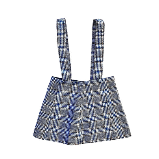 1960s Checkered Suspenders Skirt 18-24 Months