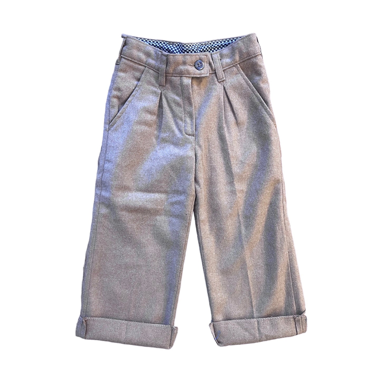 1970s Brown / Beige Trousers / 18-24M