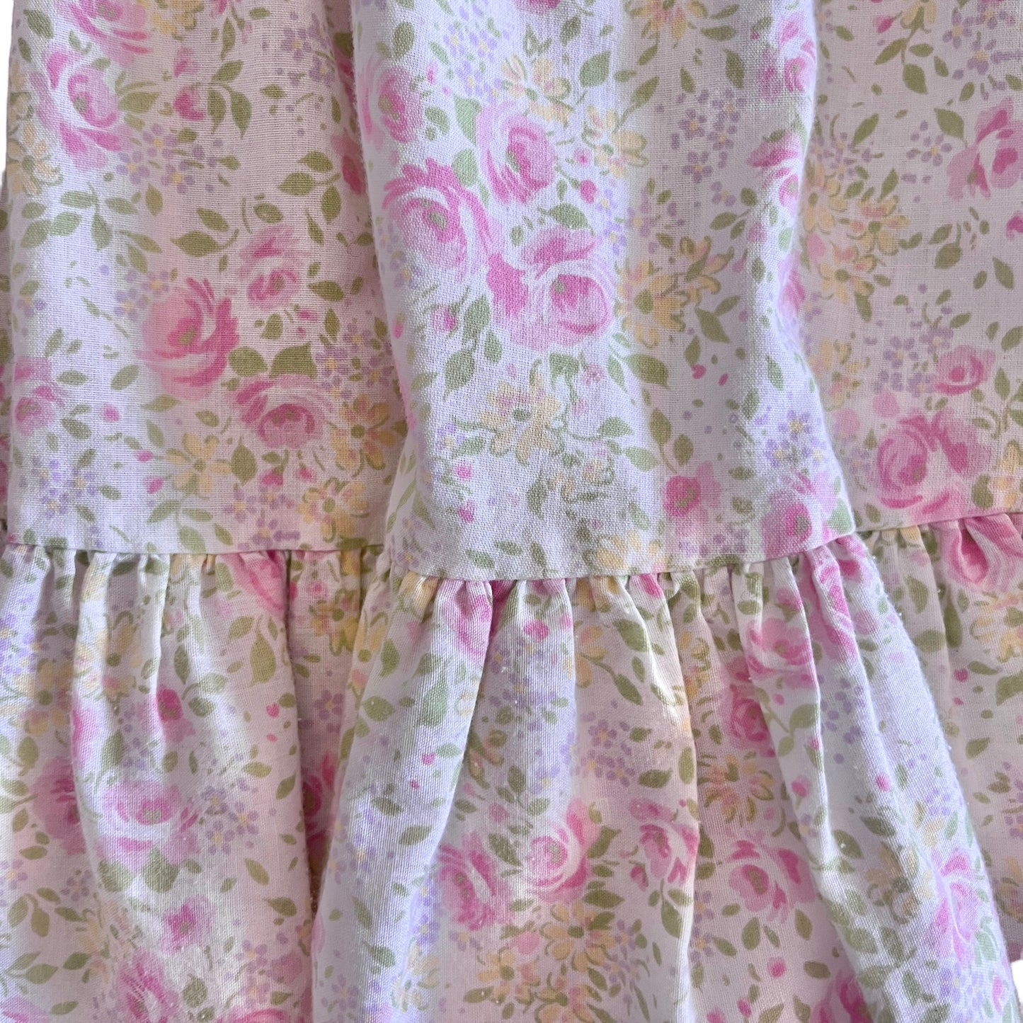1980s Pastel Floral Dress 2-3Y