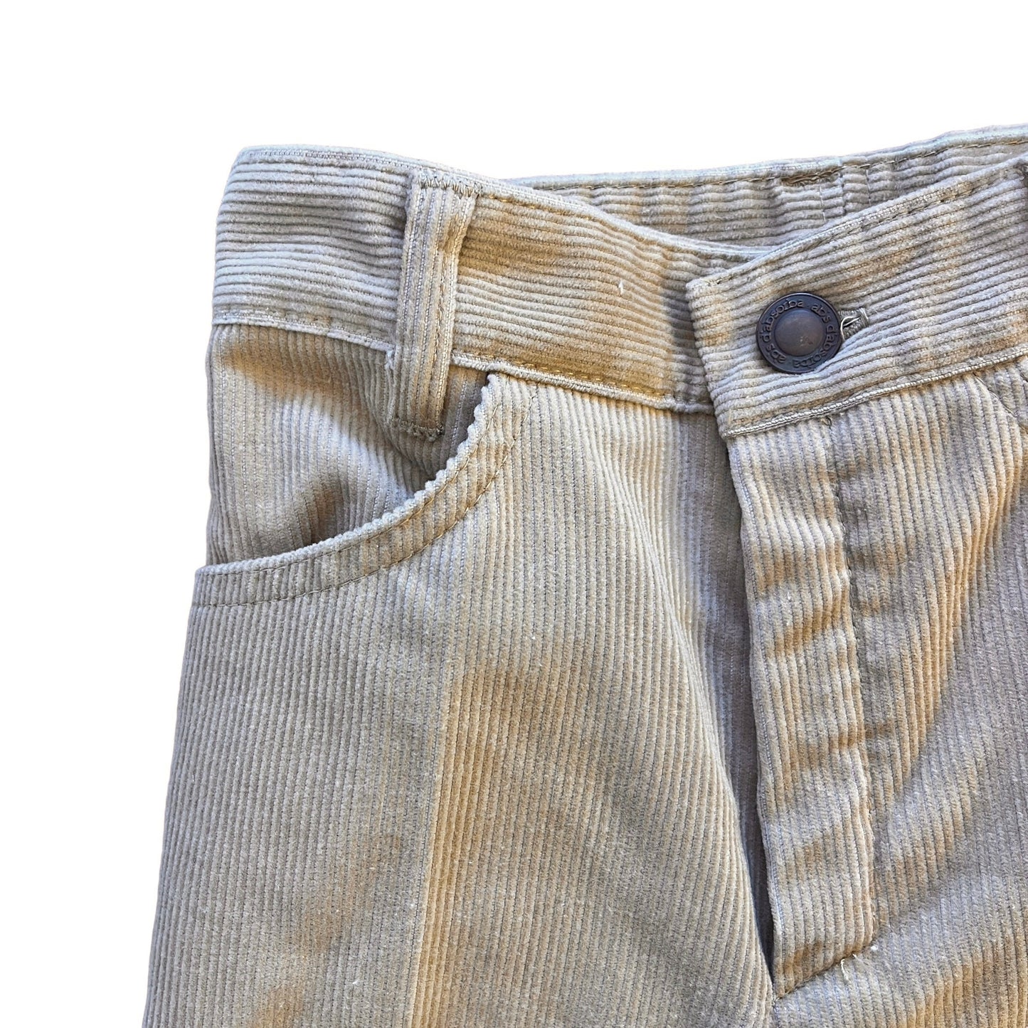 1970s Beige Cord Trousers / 5-6Y