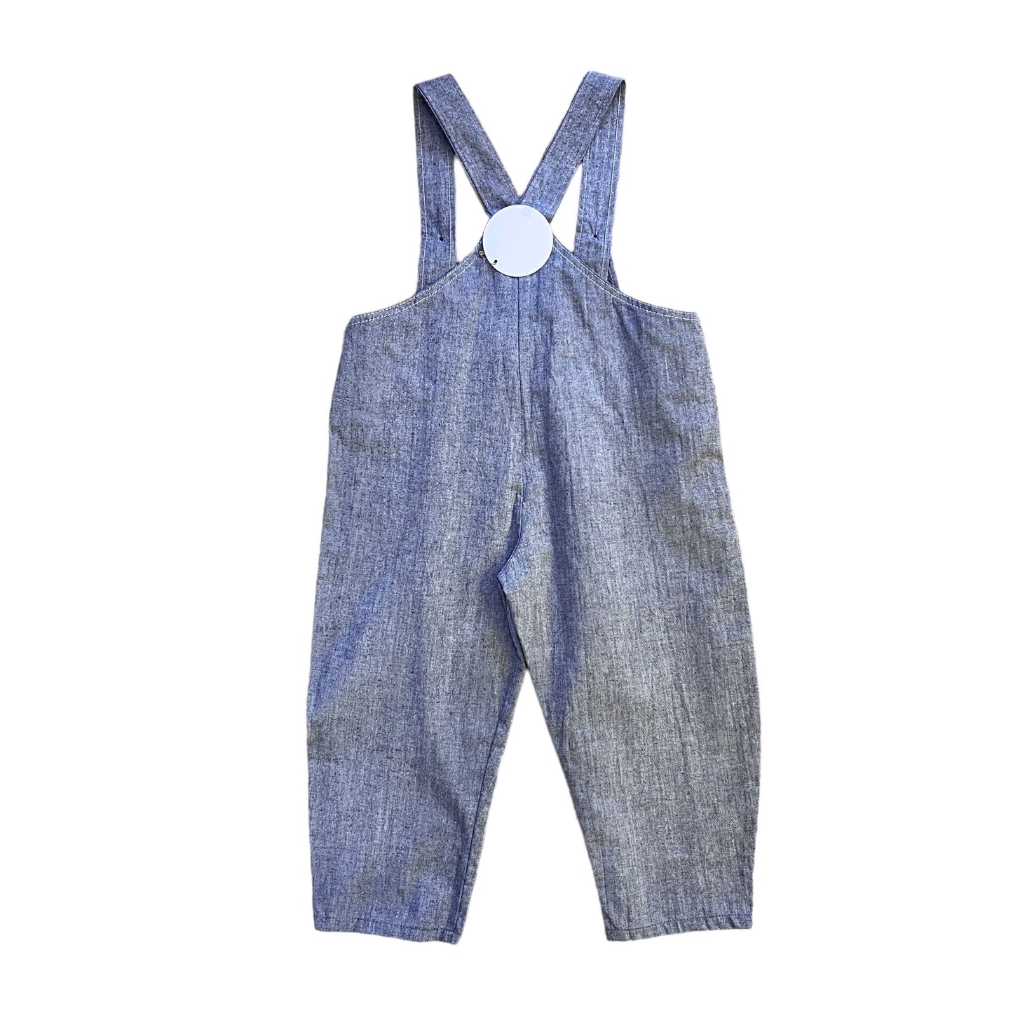 1980's Grey Dungarees 18-24 Months