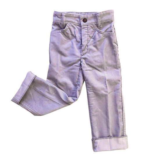 1970s Grey Corduroy Trousers / 18-24M