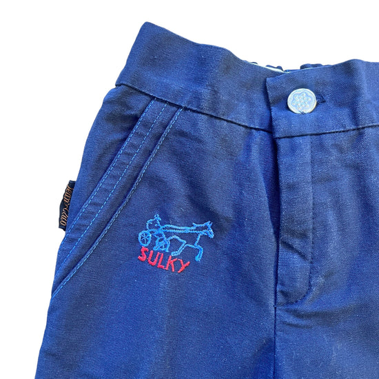 Load image into Gallery viewer, 1970s Navy Trousers / 18-24M
