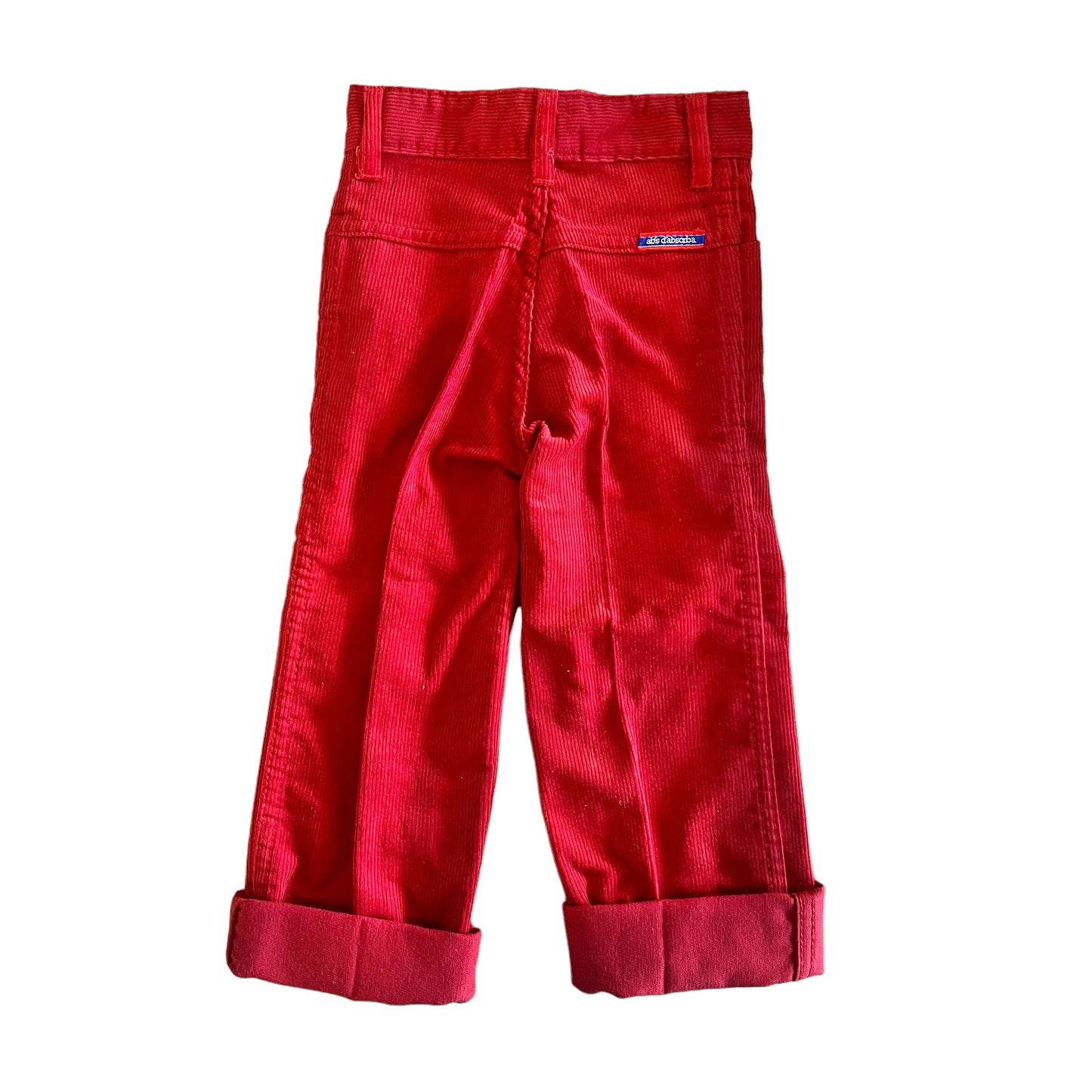 1970s Red Corduroy Trousers / 18-24M