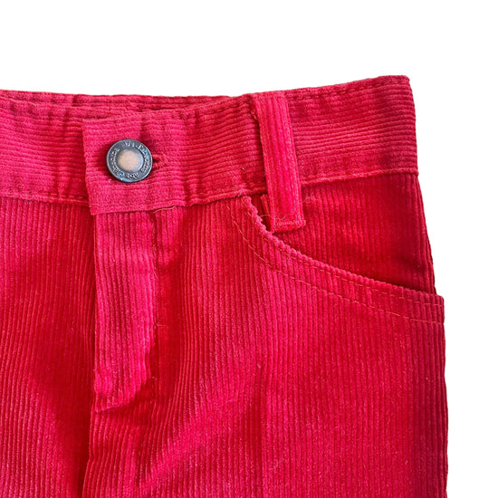 1970s Red Corduroy Trousers / 18-24M