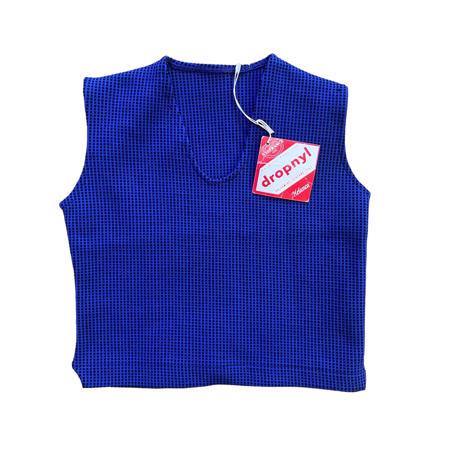 Load image into Gallery viewer, 1960&amp;#39;s Blue Vest / Gilet French Made 18-24M
