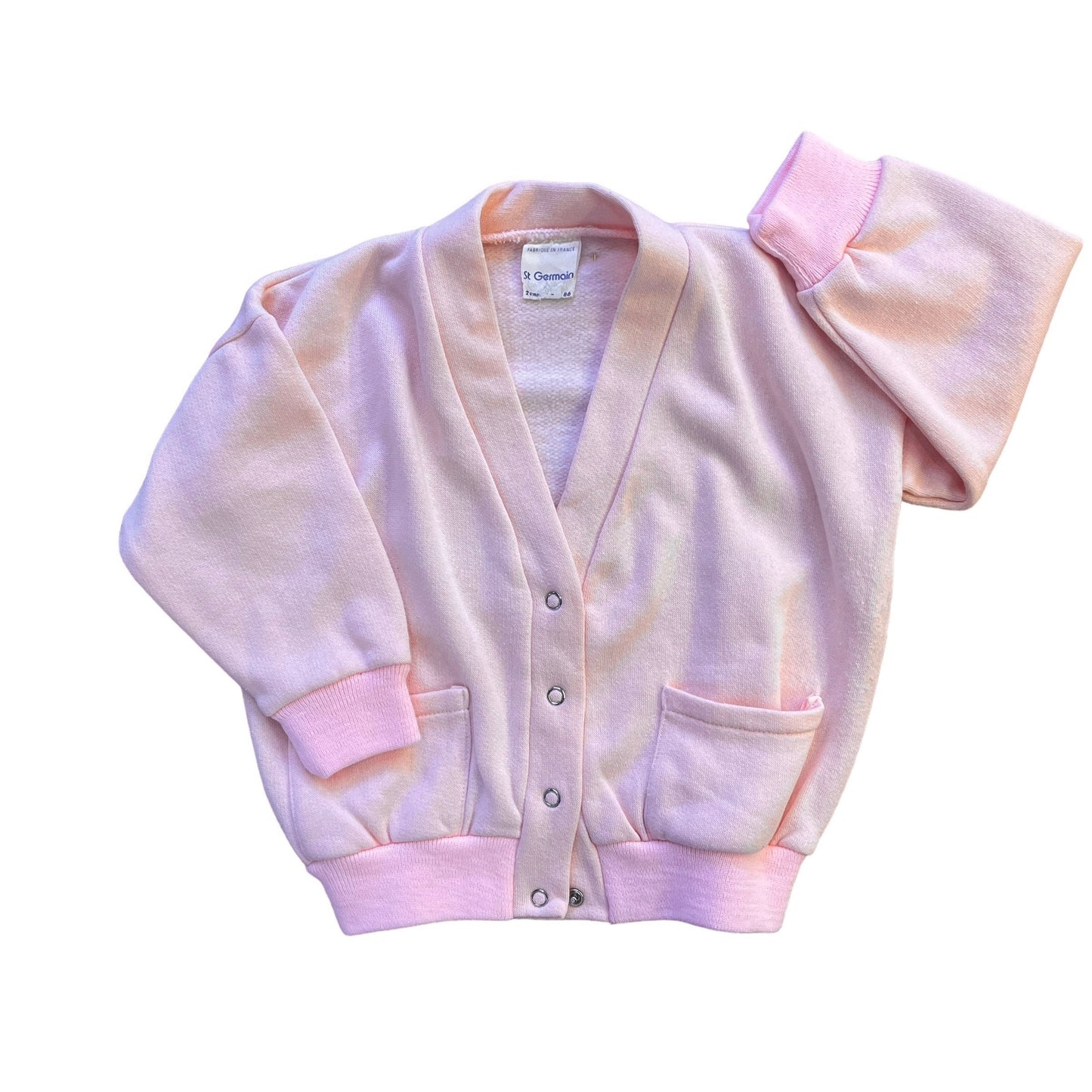 1980s Pink Cardigan 18-24 Months