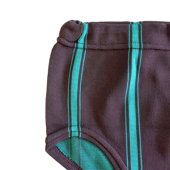 Load image into Gallery viewer, 70&amp;#39;s Brown / Green Swimming Trunks / Pants 4-5Y
