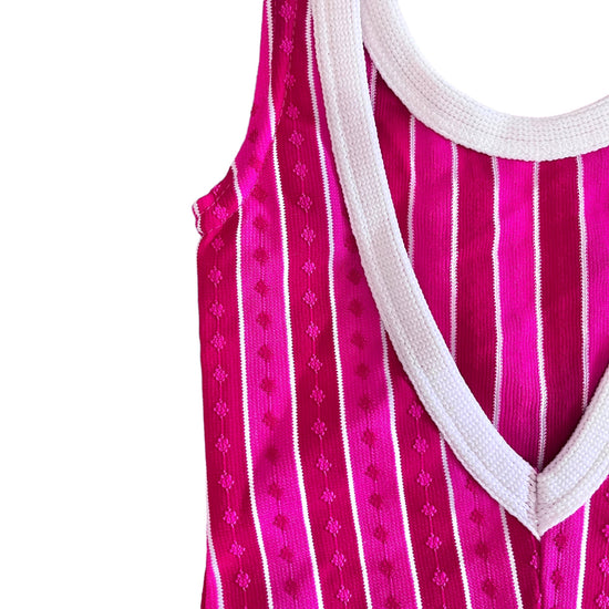 70's Dark Pink Swimming Suit / 2-3Y