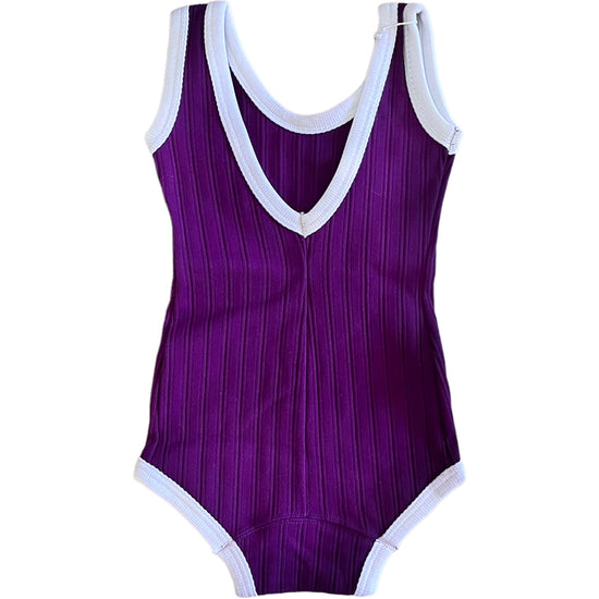 70's Purple Swimming Suit / 2-3Y