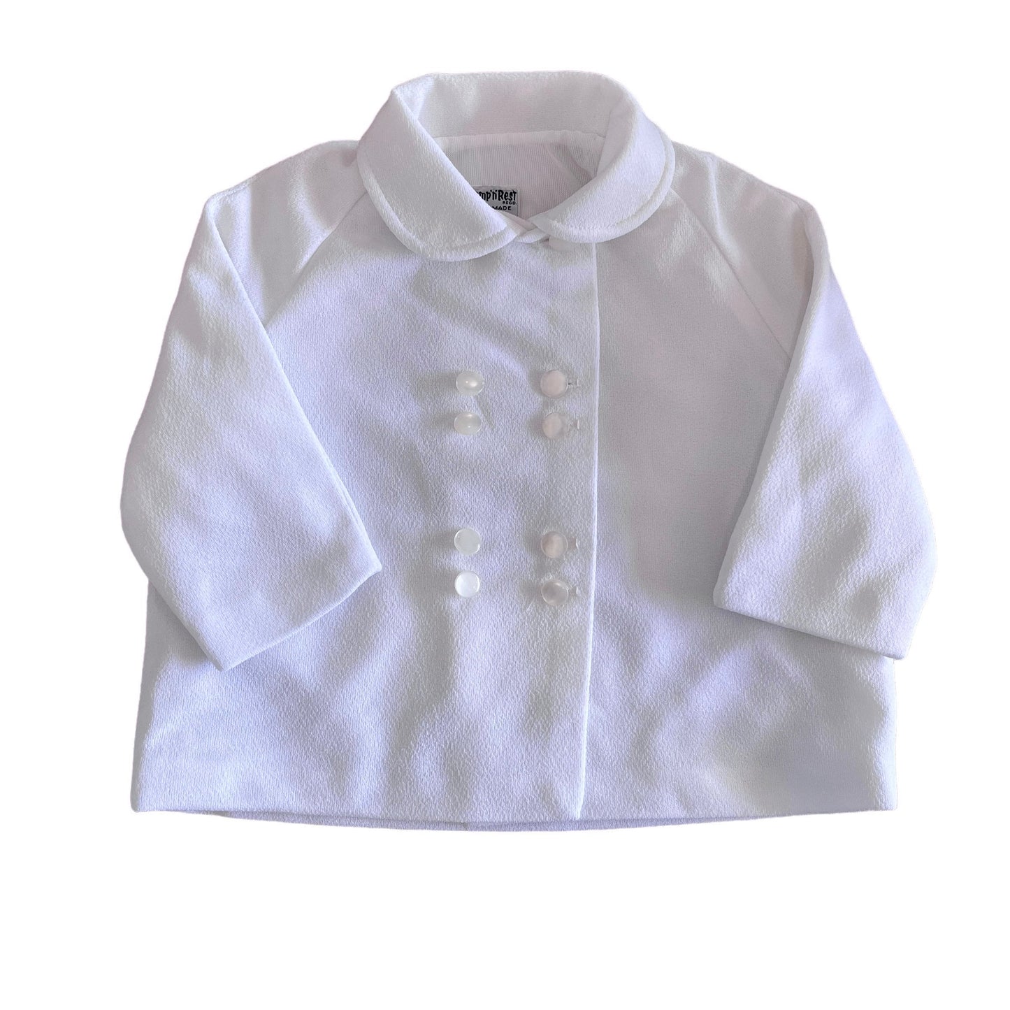 1960s White Textured Jacket 6-9 Months