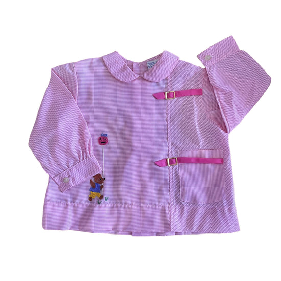 1960's Pink Nylon Blouse / Dress / 9-12M