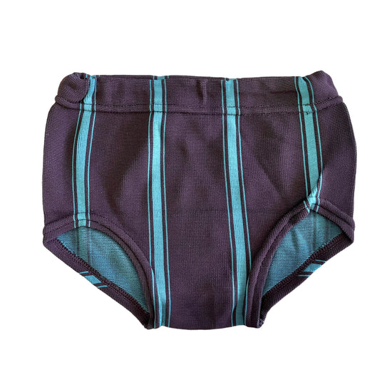 70's Brown / Green Swimming Trunks / Pants 4-5Y