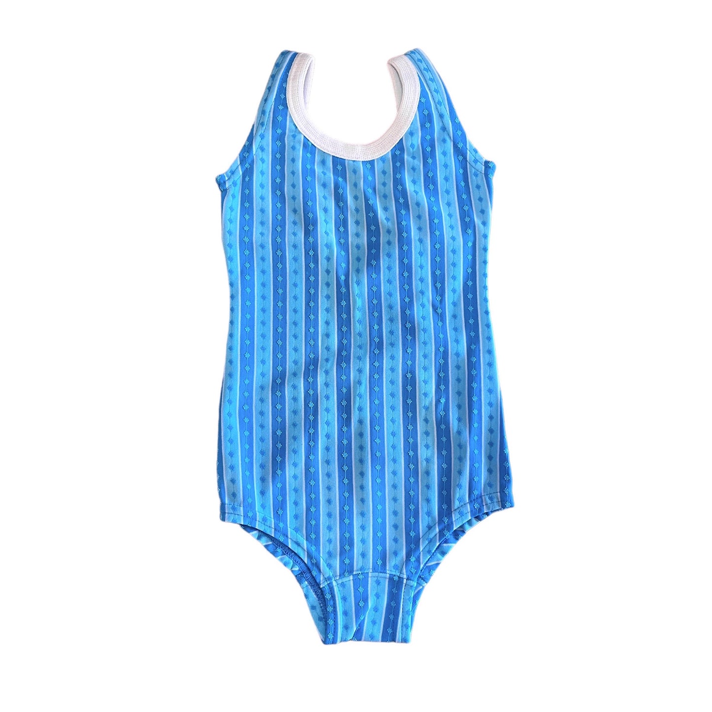 70's Turquoise Swimming Suit / 5-6Y