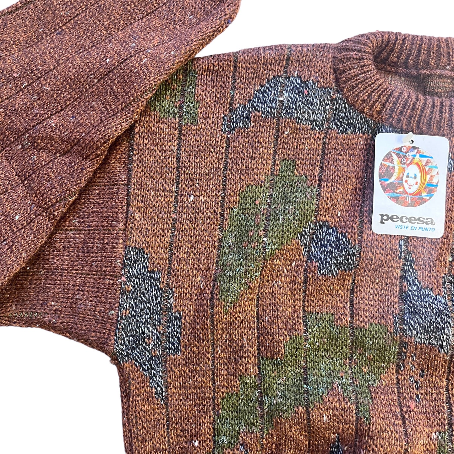 1980's Children's / Teen Brown Jumper / 10-12 Y