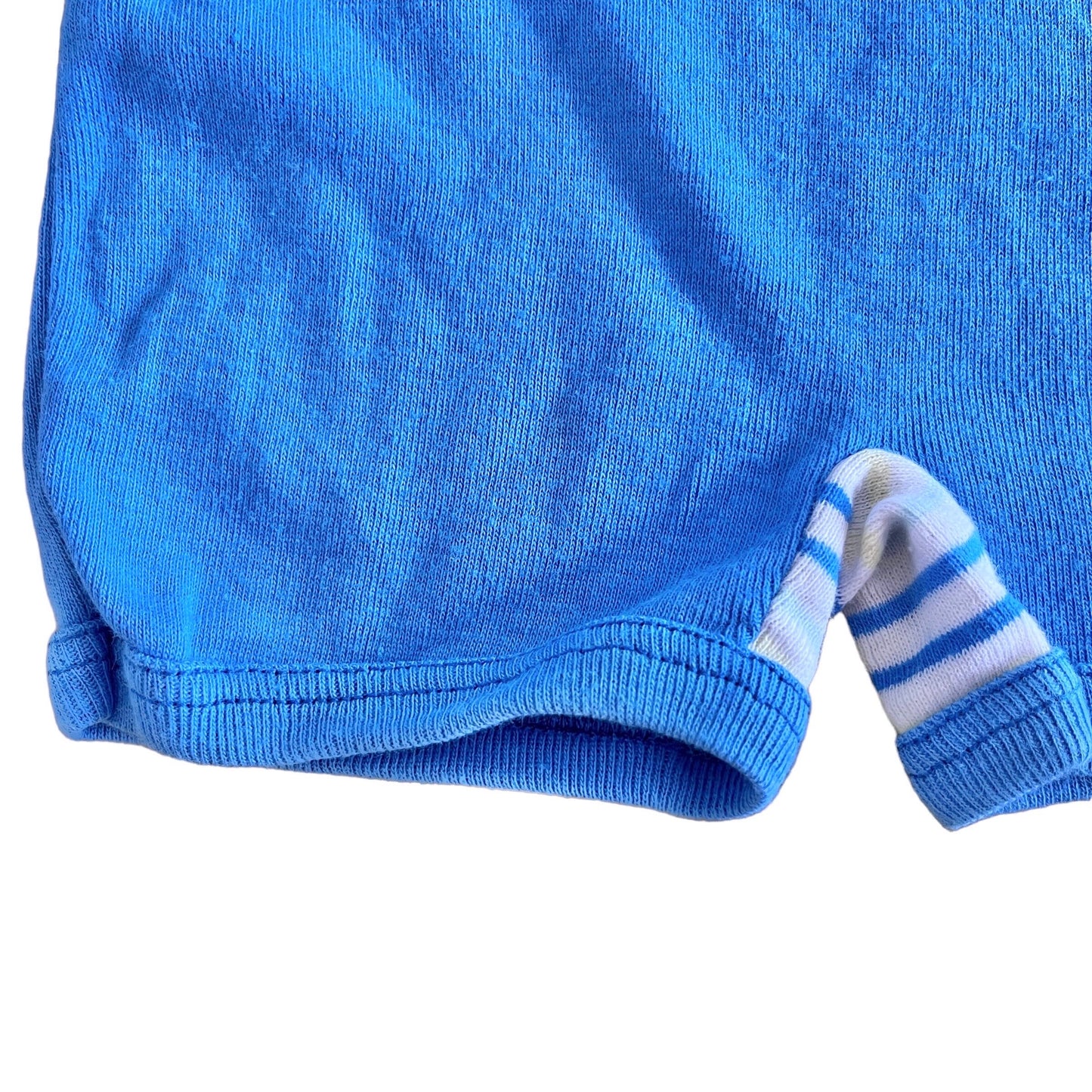 Vintage 70's Blue / Cotton Shorts / Pants / Underwear 0-6M