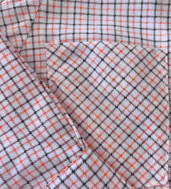 Vintage 1970's Check Shirt + Tie / 9-12M