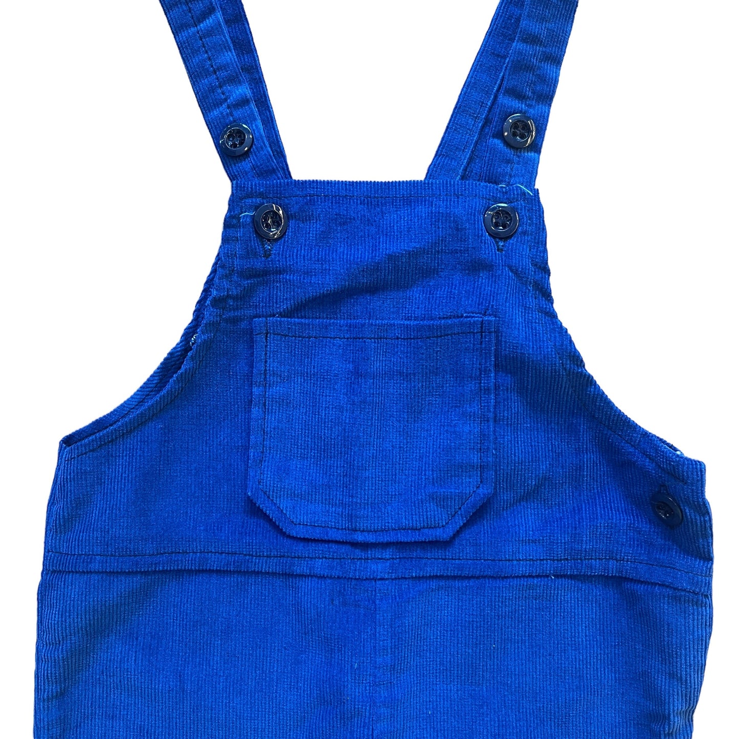 Vintage 1960s Blue Cord Dungarees 9-12 Months