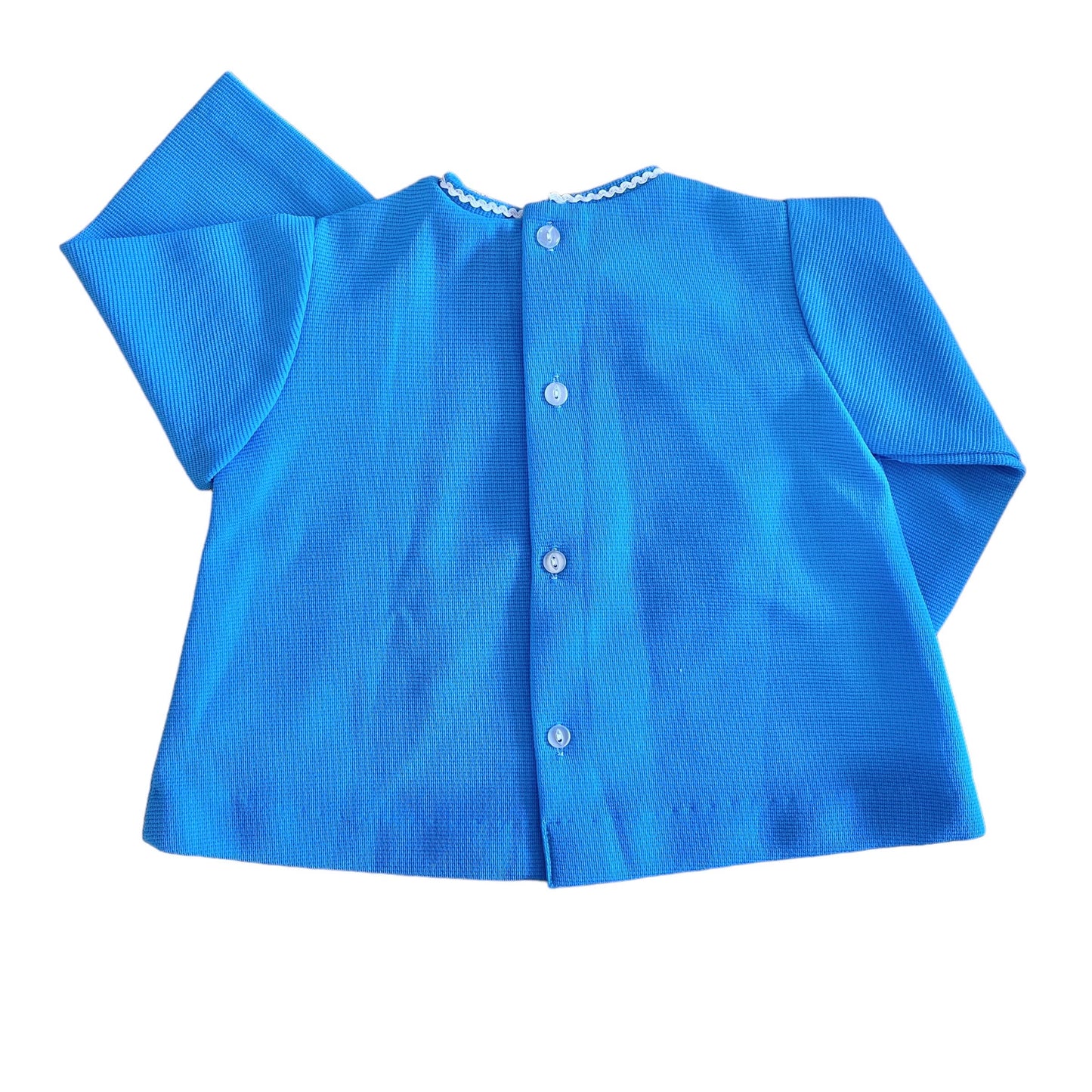 1960's Blue Embroidered Top / 6-9 Months