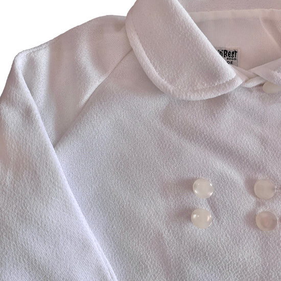 1960s White Textured Jacket 6-9 Months