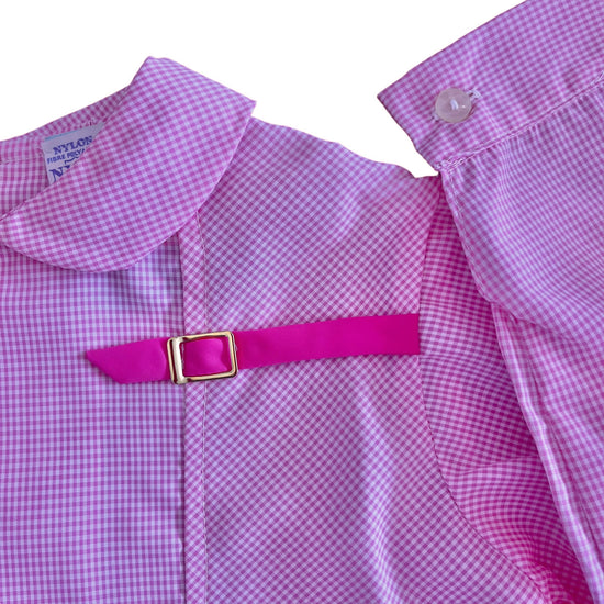 1960's Pink Nylon Blouse / Dress / 9-12M