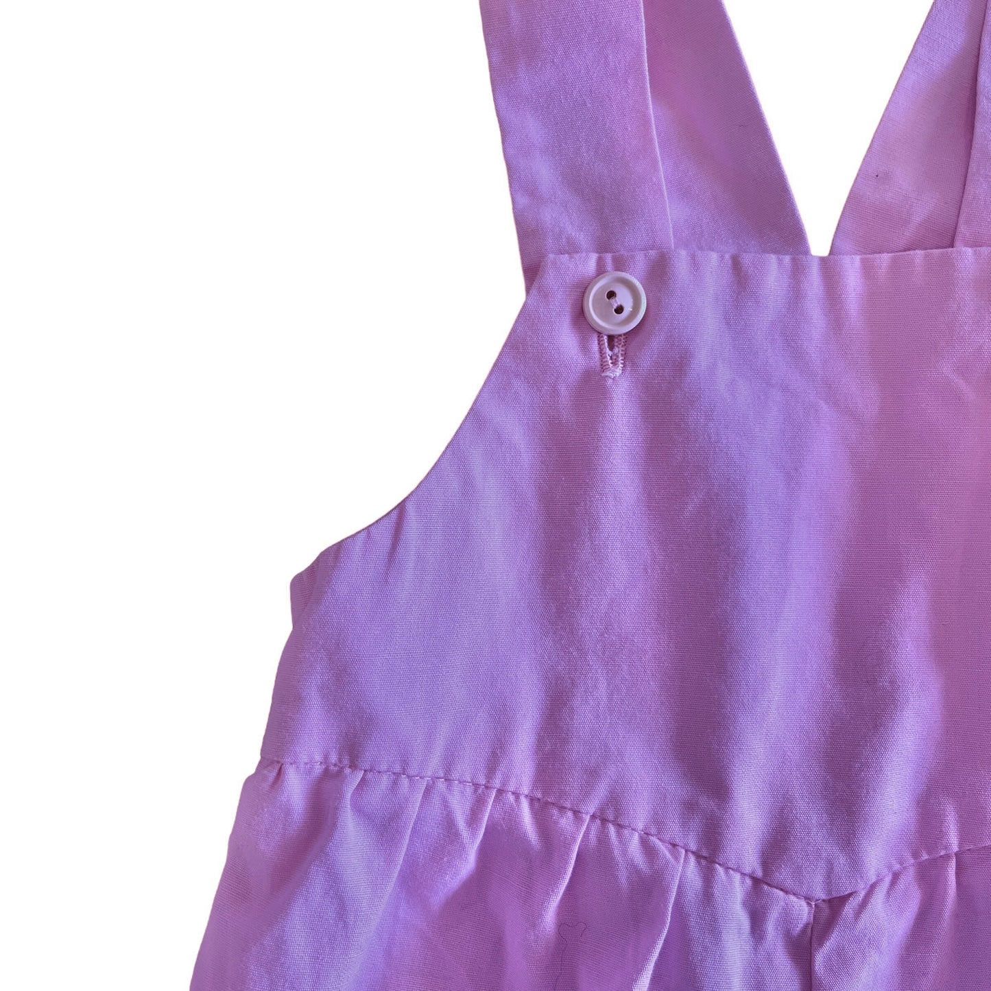 1970's Pink Baby Dungarees 3-6M